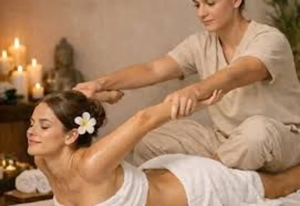 Séance de massage thaï aux bougies